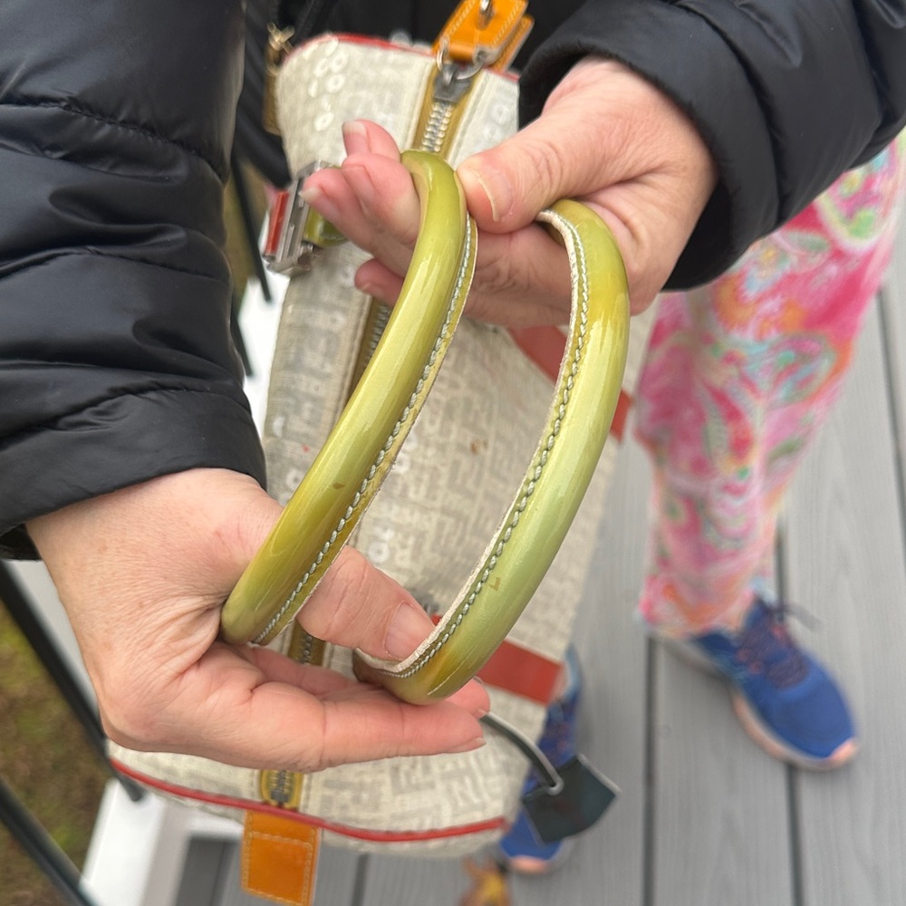 Fendi Sequin-Embellished Zucchino Boston Bag - Picture 9 of 16